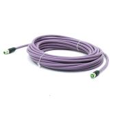 Profibus Cable M12 St. 0° / M12 Bu. 0° B-cod.  New