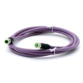 Profibus Kabel M12 St. 0° / M12 Bu. 0° B-kod.  
