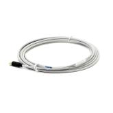 M8 female 0° A-cod. with cable  