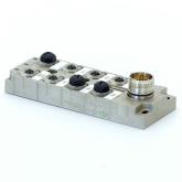 Verteiler MVP-Metall, 8xM12, 5pol, Steck. M23 19pol.  Gebraucht