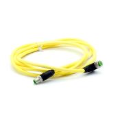 Sensor-/Aktor Kabel M12 St. 0° / M12 Bu. 90° A-kod.  Neu OVP