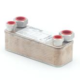 Plate heat exchanger B5THx20/1P-SC-M 2x3/4"INT HEX+2x1/2"INT HEX New
