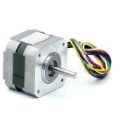 NEMA17 2-Phasen-Schrittmotor 0.9° 0.08Nm Litzen:6 0.3A 2-Wellenenden:5mm  Neu OVP