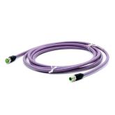 Profibus Kabel M12 St. 0° / M12 Bu. 0° B-kod.  Neu OVP