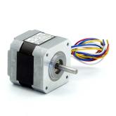 NEMA17 2-Phasen-Schrittmotor 1.8° 0.37Nm Litzen:4 1.3A Frontwelle:5mm  Neu OVP