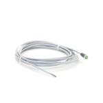 M8 female 0° A-cod. with cable