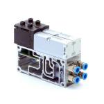 Solenoid valve with manifold plate 32N-AZD-A1-1T1L; VABV-S4-1HS-G14-2T2 