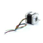 NEMA17 2-Phasen-Schrittmotor 1.8° 0.5Nm Litzen:4 0.85A 2-Wellenenden:5mm  