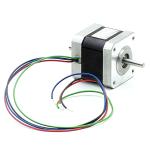 NEMA17 2-phase stepper motor 1.8° 0.5Nm Strands: 4 1.3A 2 shaft ends: 5mm  