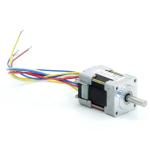 NEMA08 2-phase stepper motor 1.8° 0.014Nm Strands: 4 0.5A 2 shaft ends: 4mm  