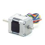 NEMA11 2-Phasen-Schrittmotor 1.8° 0.060Nm Litzen:6 0.95A 2-Wellenenden:5mm  