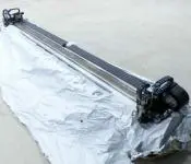 Linearmotorachse mit Führungsträger