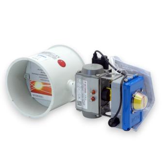 Butterfly valve without seal D = 175, pneumatically operated by rotary actuator  New