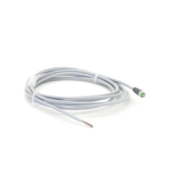 M8 female 0° A-cod. with cable 
