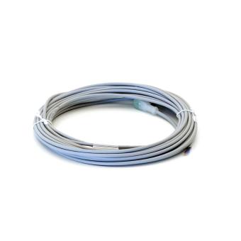 M12 Bu. 90° A-kod. freies Ltg-ende LED 