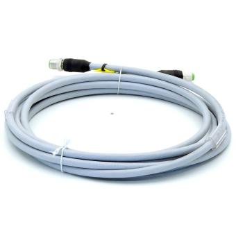 M12 St. 0° / M12 Bu. 0° A-kod. geschirmt 