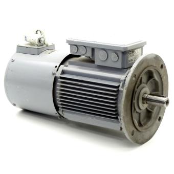 Three-phase motor with fan 