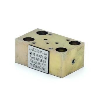 Hydraulic throttle check valve with electrical control 