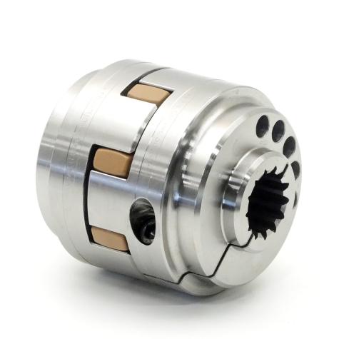 Claw coupling w. clamping hubs  Used
