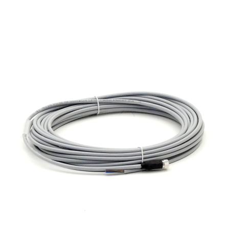 M8 female 0° A-cod. with cable  