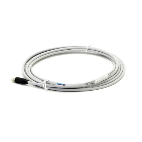 M8 female 0° A-cod. with cable  