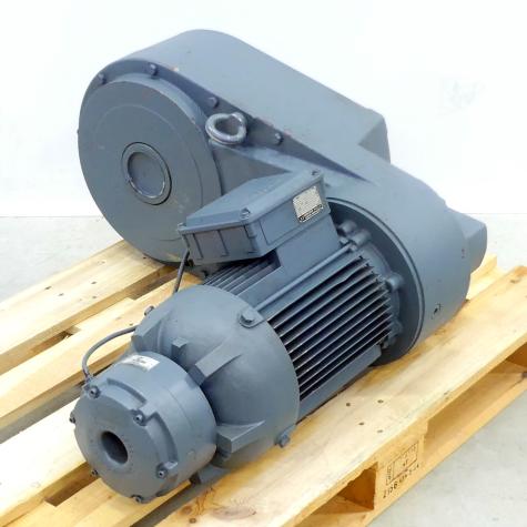 Flachgetriebemotor mit Bremse  Neu