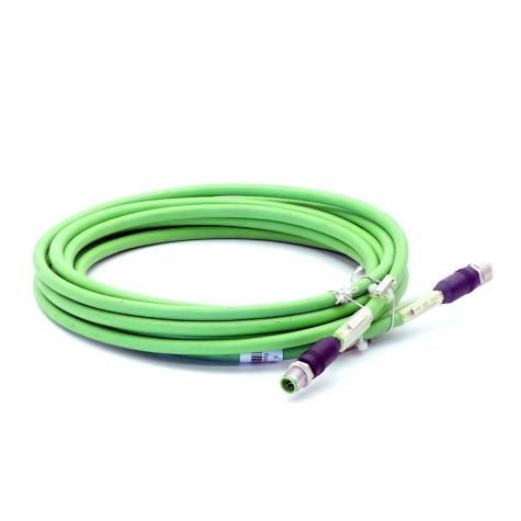 Sensorleitung M12 St. 0° / M12 Bu. 0° A-kod. geschirmt  Neu