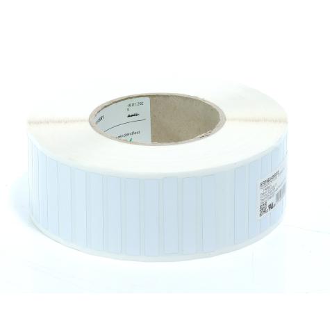 Polyester Etiketten Silber  Neu