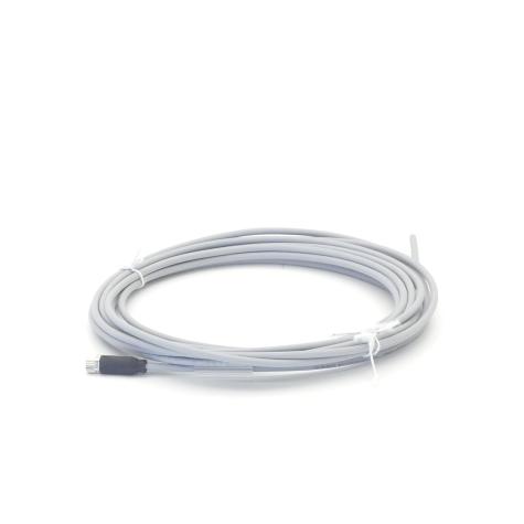 M8 female 0° A-cod. with cable  