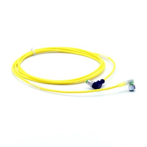 Verbindungsleitung M12 St. 90° / M12 Bu. 90° A-kod. LED  Neu OVP