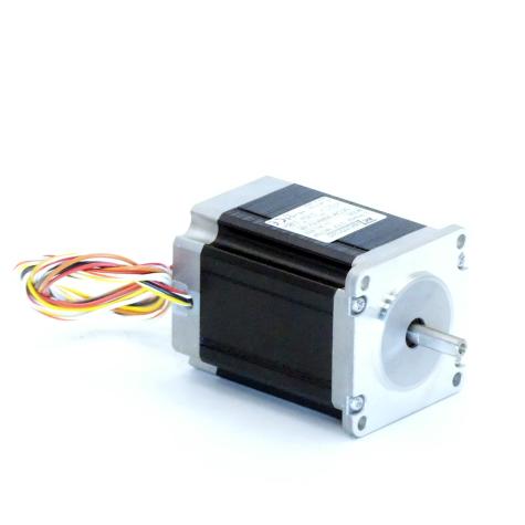 NEMA23 2-Phasen-Schrittmotor 0.9° 1.45Nm Litzen:8 2.45A Frontwelle:6.35mm  Neu OVP