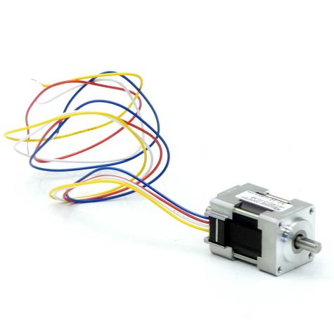 NEMA08 2-Phasen-Schrittmotor 1.8° 0.017Nm Litzen:4 0.5A 2-Wellenenden:4mm  Neu OVP