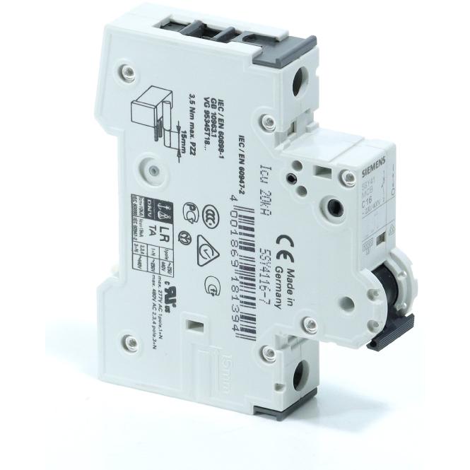 5SY4116-7 Siemens, Leistungsschalter & Sicherungen