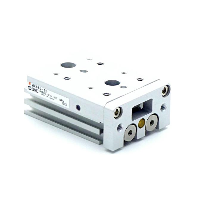 SMC MXS8L-10 MXSL, Precision Slide Table (Cross Roller Bearings) - Symmetrical Type, MXS8L-10 — Módulos lineales y actuadores