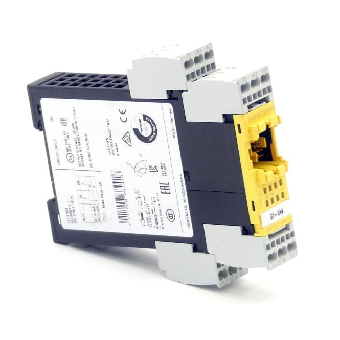 Siemens 3RK3221-2AA10 SIRIUS Extension Module 3RK32 for Modular Safety System 3RK3, 2/4 FDI, 1/2 FDO — Remote I/O & Communication