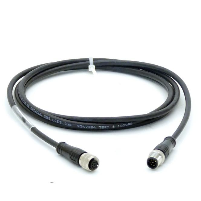 Siemens 6GT2891-4FH20 RF300/600, 8-pole M12 to M12 Plug-in Cable — Cables & Connectivity