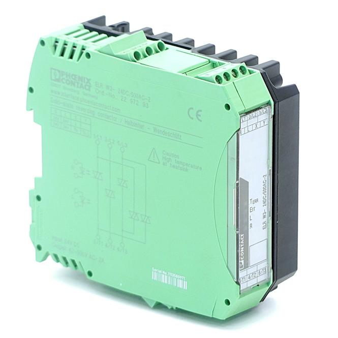 Phoenix Contact 2297293 ELR W3- 24DC/500AC- 2 - Solid-state reversing contactor — Contactors & Relays
