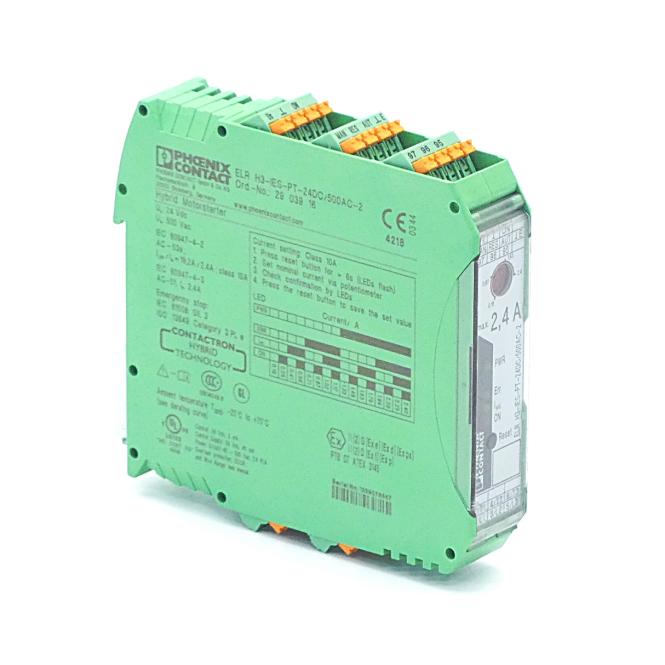 Phoenix Contact 2903916 ELR H3-IES-PT- 24DC/500AC-2 - Hybrid motor starter — Soft Starters