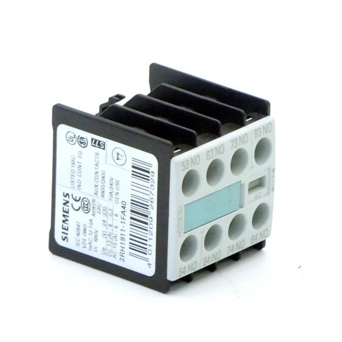 3RH1911-1FA40 Siemens, Contactors & Relays