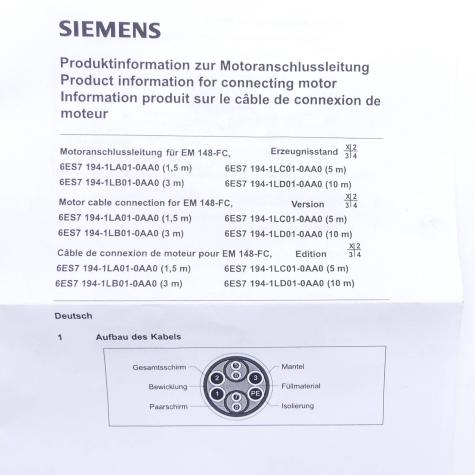 Motoranschlussleitung  Neu OVP