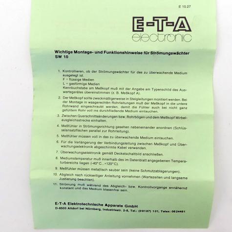 Strömungswächter  Gebraucht