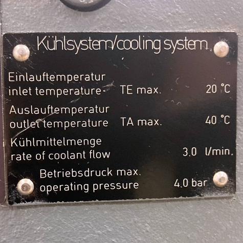 Water-cooled three-phase motor  Used