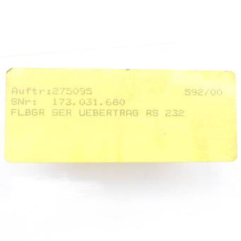 FLBGR SER UEBERTRAG RS 232 