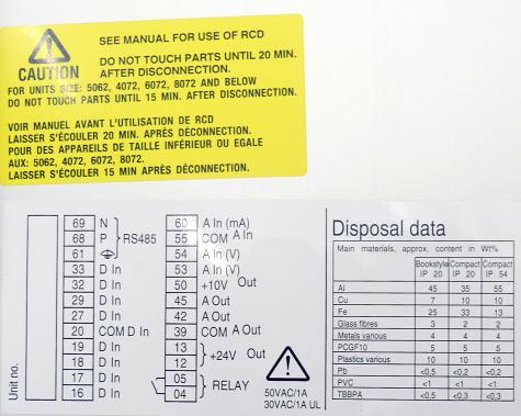 Frequenzumformer VLT6016HT4C54STR3DLF00A00C0  Gebraucht