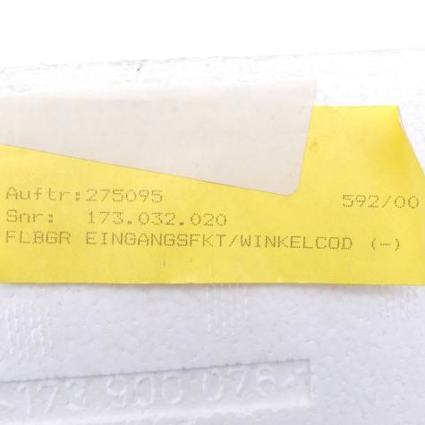 FLBGR Eingangsfkt/Winkelcod (-)  Neu OVP