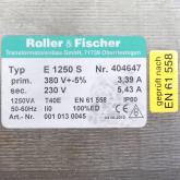 Einphasen-Transformator E 1250 S  Neu