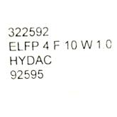 Ventilation filter ELFP 4 F 10 W 1.0 