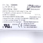 Control cabinet light  LL18-SK-R-UL  New FS