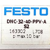 Pneumatic Cylinder DNC-32-40-PPV-AS2 163302  Used