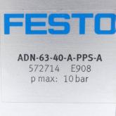 Kompaktzylinder ADN-63-40-A-PPS-A 572714 Neu